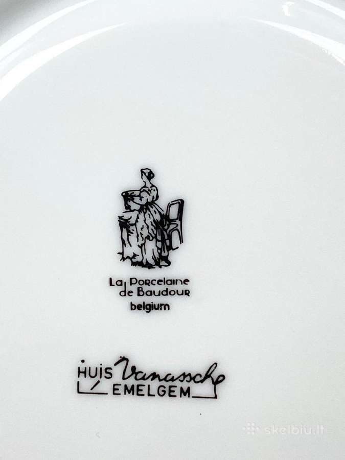 La porcelaine de Baudour 7 dalių servizas - nuotraukos Nr. 14