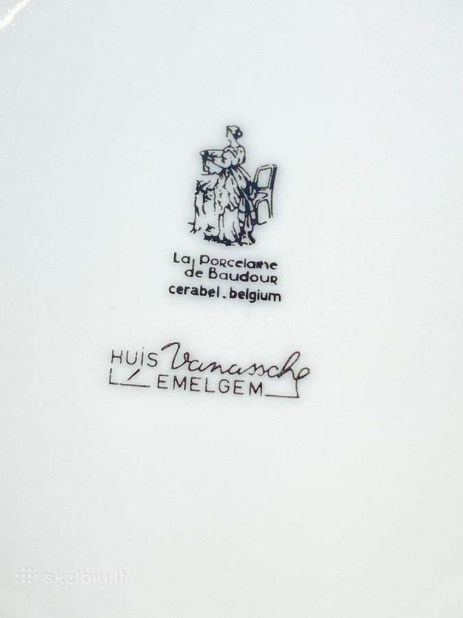 La porcelaine de Baudour 7 dalių servizas - nuotraukos Nr. 38