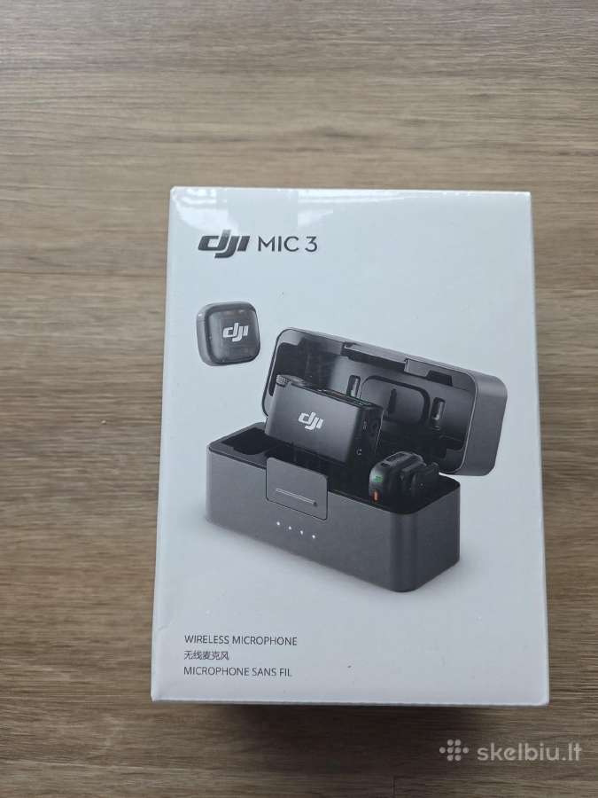 Dji Mic Mini 2, Mini 3, 2tx, 1rx, Case mikrofonas - nuotraukos Nr. 4