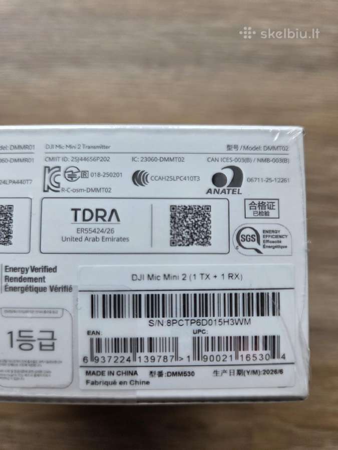 Dji Mic Mini 2, Mini 3, 2tx, 1rx, Case mikrofonas - nuotraukos Nr. 7