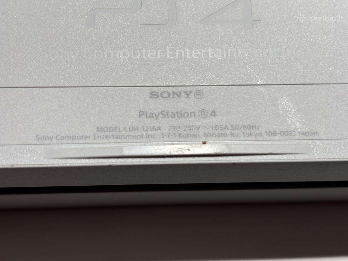 Baltas “phat 500gb Ps4 + Red dead redemption 2 - nuotraukos Nr. 7