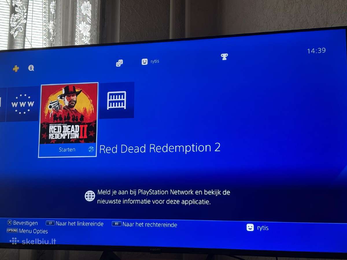 Baltas “phat 500gb Ps4 + Red dead redemption 2 - nuotraukos Nr. 8