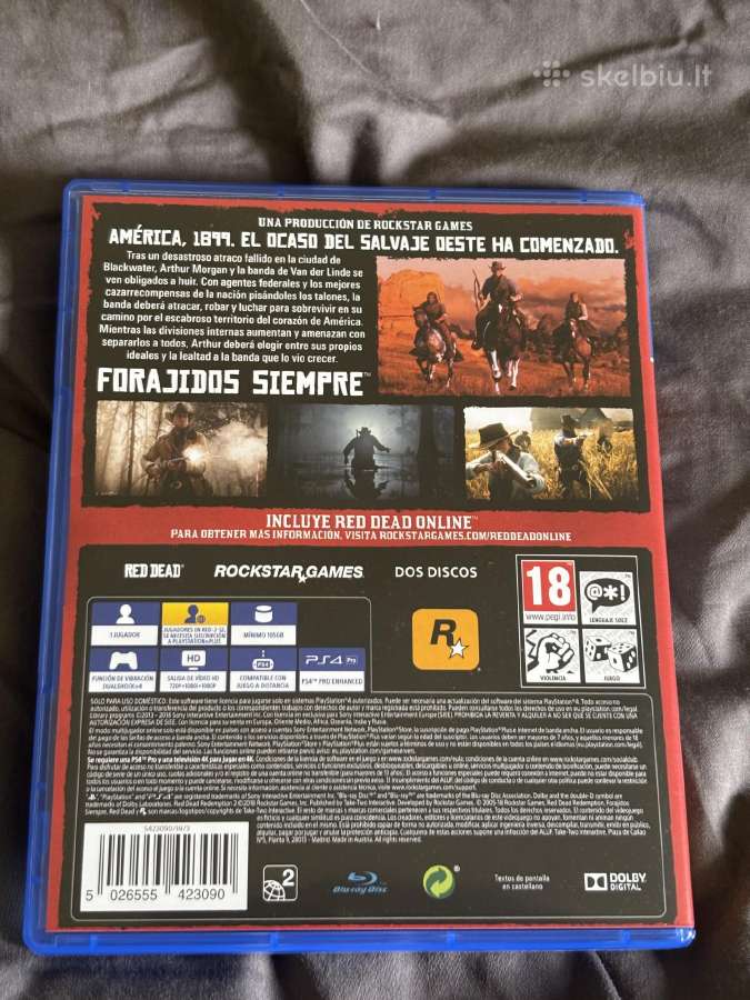 Baltas “phat 500gb Ps4 + Red dead redemption 2 - nuotraukos Nr. 16