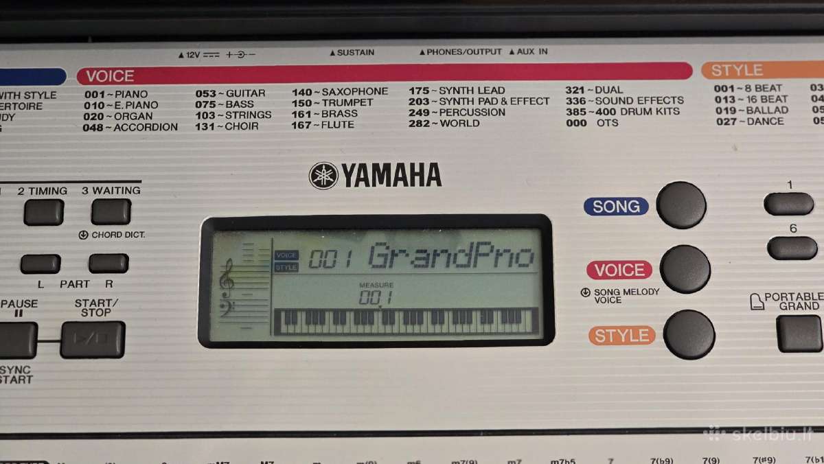 Yamaha Ypt-260 - nuotraukos Nr. 3