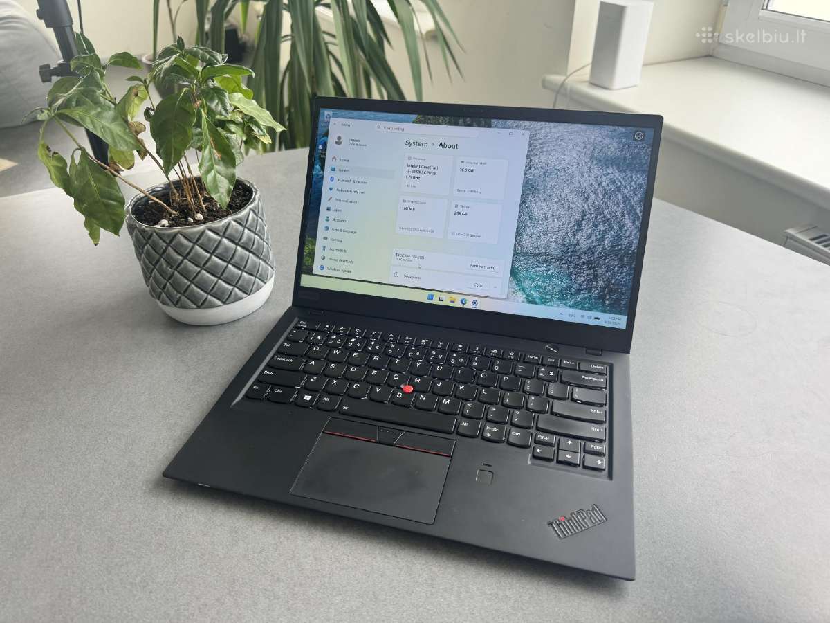 Lenovo X1 6gen 14 i5 16gb 256 nvme Win Pro - nuotraukos Nr. 4