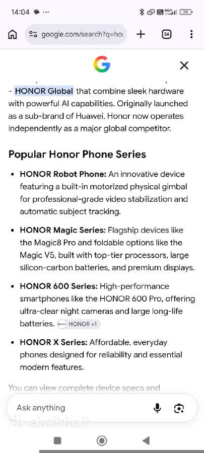 Mobilus telefonas Honor x6 - nuotraukos Nr. 6