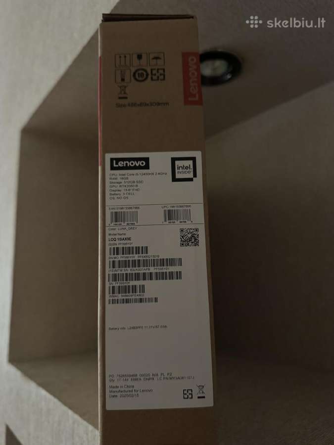Lenovo Loq Rtx 2050 - nuotraukos Nr. 12