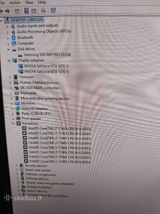 Old High End gamming Pc Gtx 1070 Ti Sli i7-7740k - nuotraukos Nr. 8