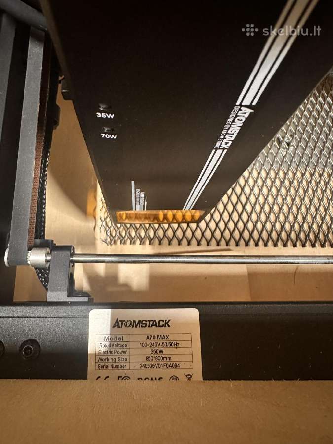 Atomstack A70 Max 70w lazeris pjovimui ir graverav - nuotraukos Nr. 6