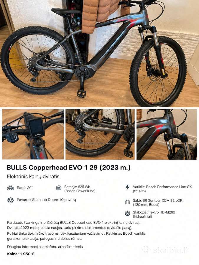 Bulls Copperhead EVO 1 29 – elektrinis dviratis - nuotraukos Nr. 3