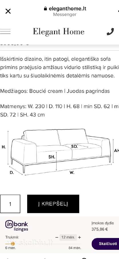Morten sofa - nuotraukos Nr. 6