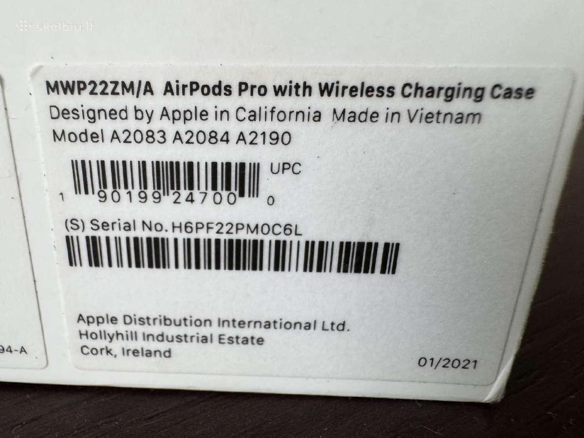 Parduodami Apple Airpods Pro (1 k) ausinukai - nuotraukos Nr. 2