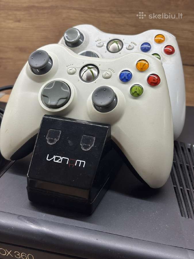 Xbox 360 Slim atrištas 250gb 2 pulteliai - nuotraukos Nr. 2
