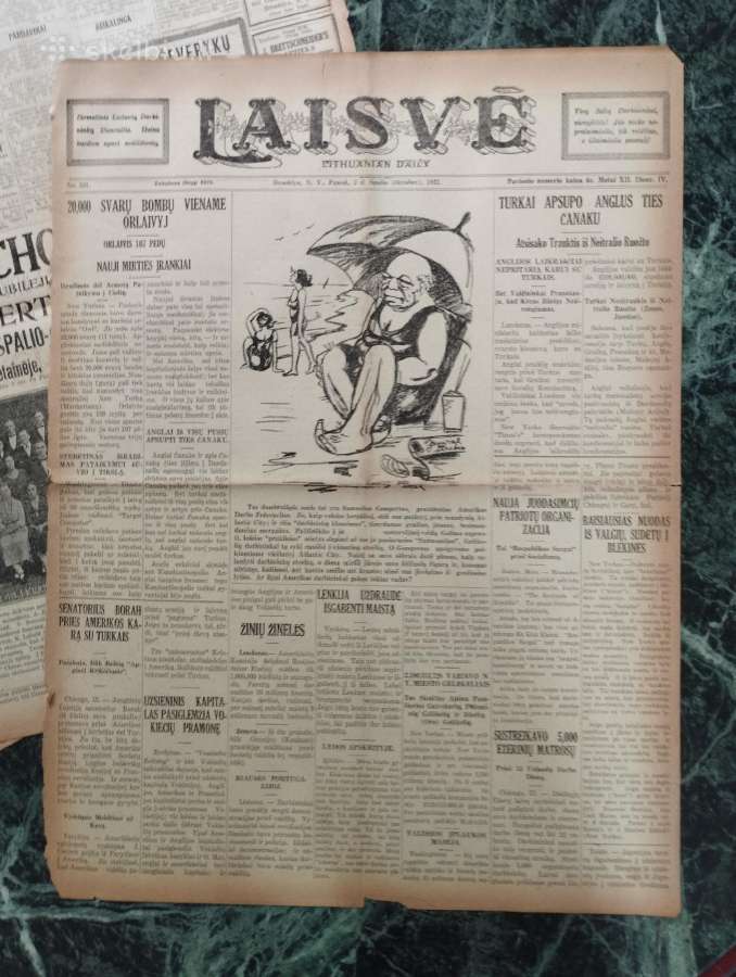 1922m . Laikrastis - nuotraukos Nr. 2