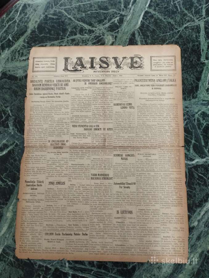 1922m . Laikrastis - nuotraukos Nr. 4