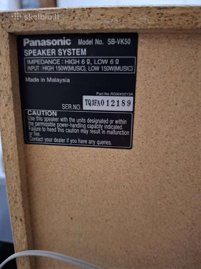 Panasonic Sa-vk50 - nuotraukos Nr. 5