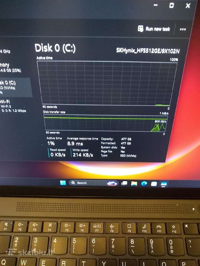 T14s Gen3 Ryzen 6650u/16/500 - nuotraukos Nr. 5