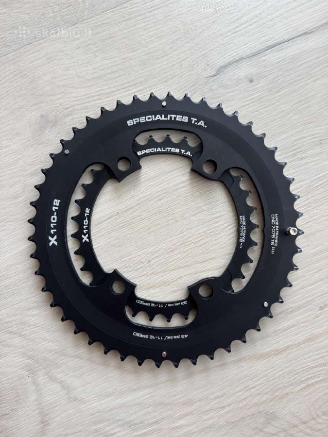Specialites Ta X110 48t ir 34t chainrings 110 Bcd - nuotraukos Nr. 2
