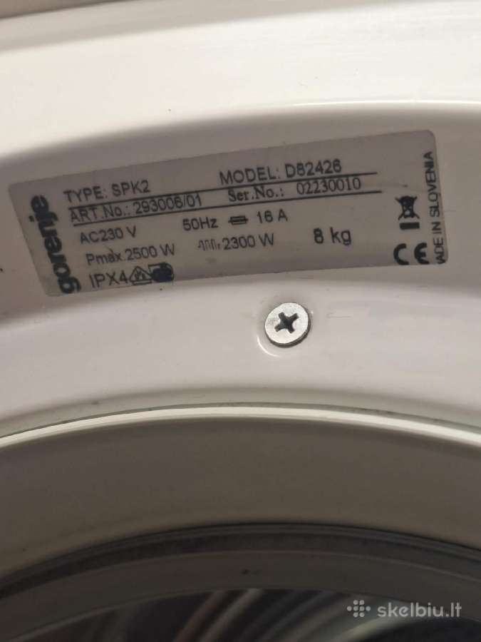 Gorenje D82426 8 kg džiovyklė su Steamtech - nuotraukos Nr. 6