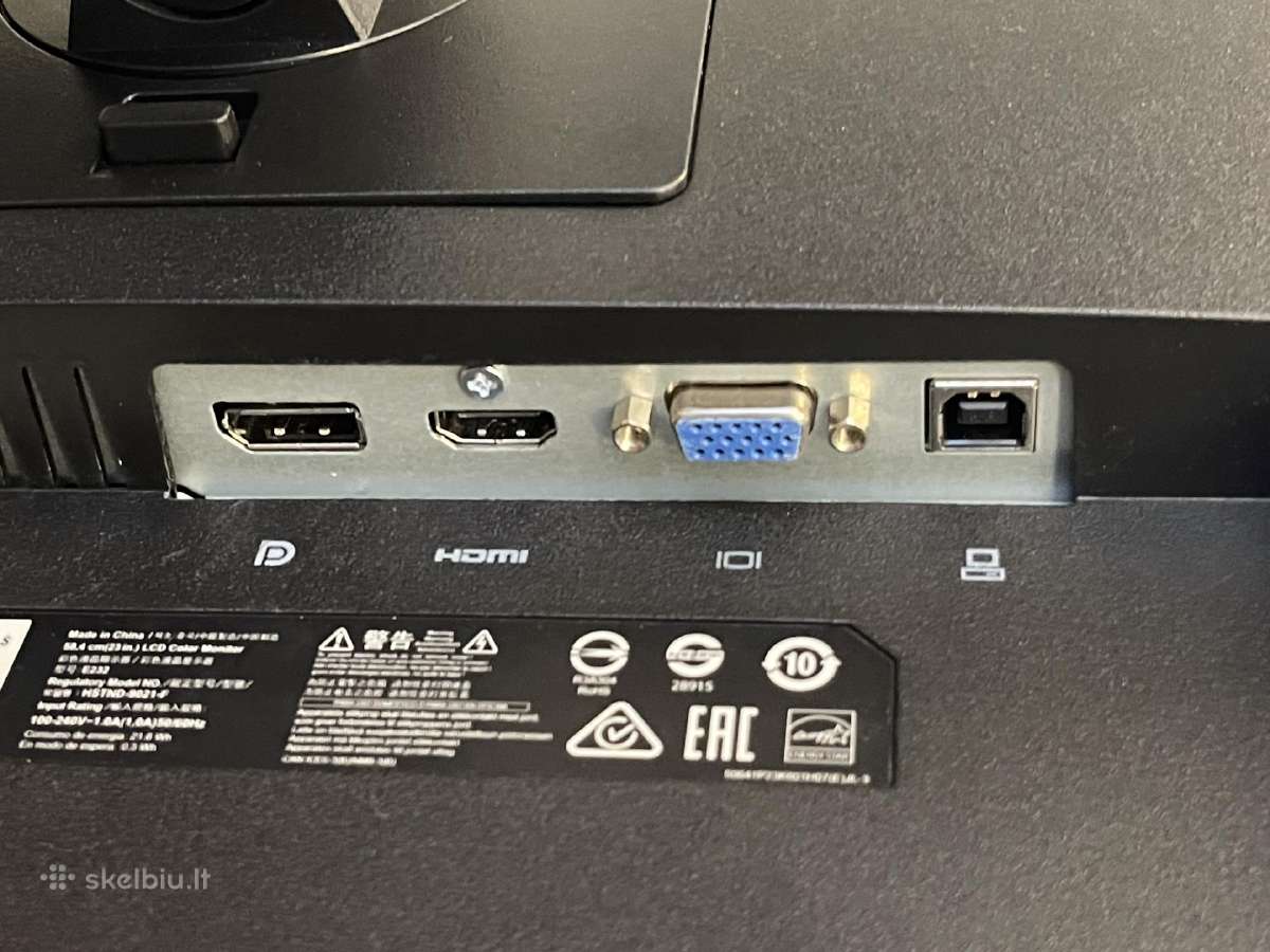 23" Fhd Hdmi monitoriai Hp 232 su garantija - nuotraukos Nr. 6