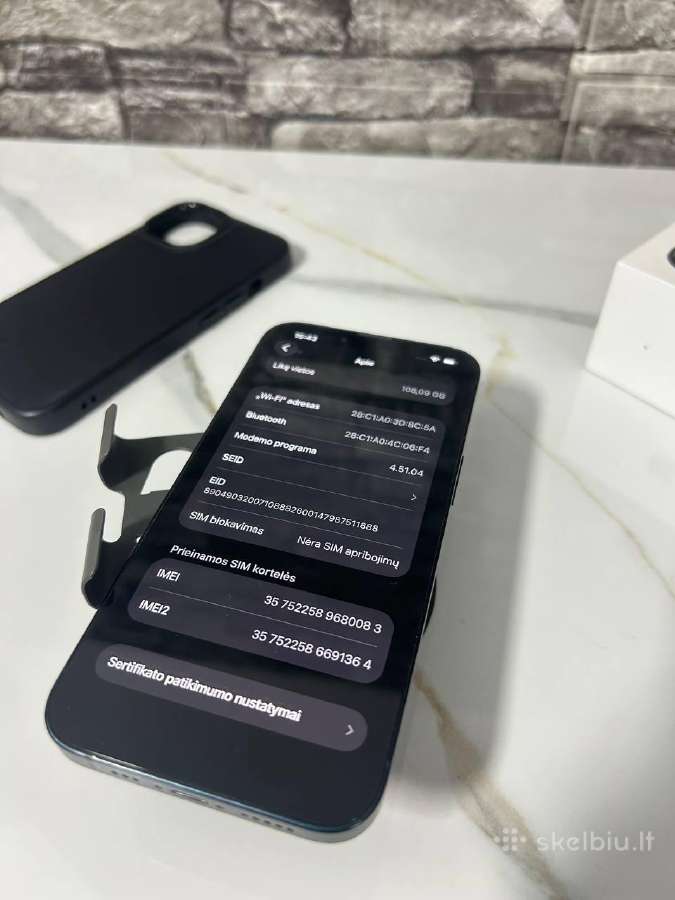 iPhone 14 128gb 87% blue - nuotraukos Nr. 9