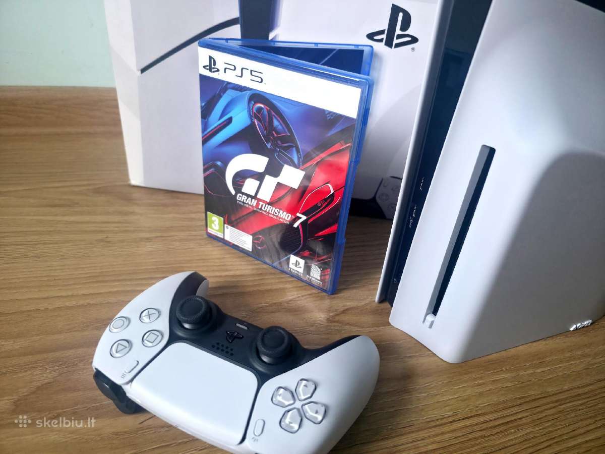 Ps5 slim su LT garantija + gran turismo 7 - nuotraukos Nr. 3