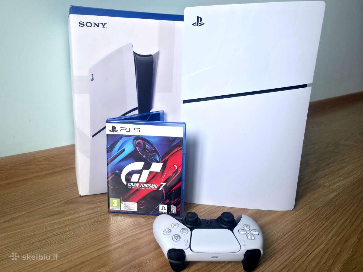 Ps5 slim su LT garantija + gran turismo 7 - nuotraukos Nr. 2
