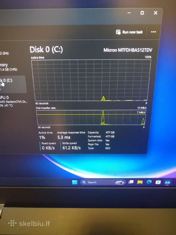 L15 Ryzen 7 Pro 4750u/32/500 - nuotraukos Nr. 4