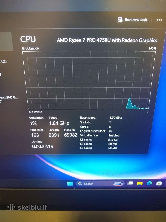 L15 Ryzen 7 Pro 4750u/32/500 - nuotraukos Nr. 5