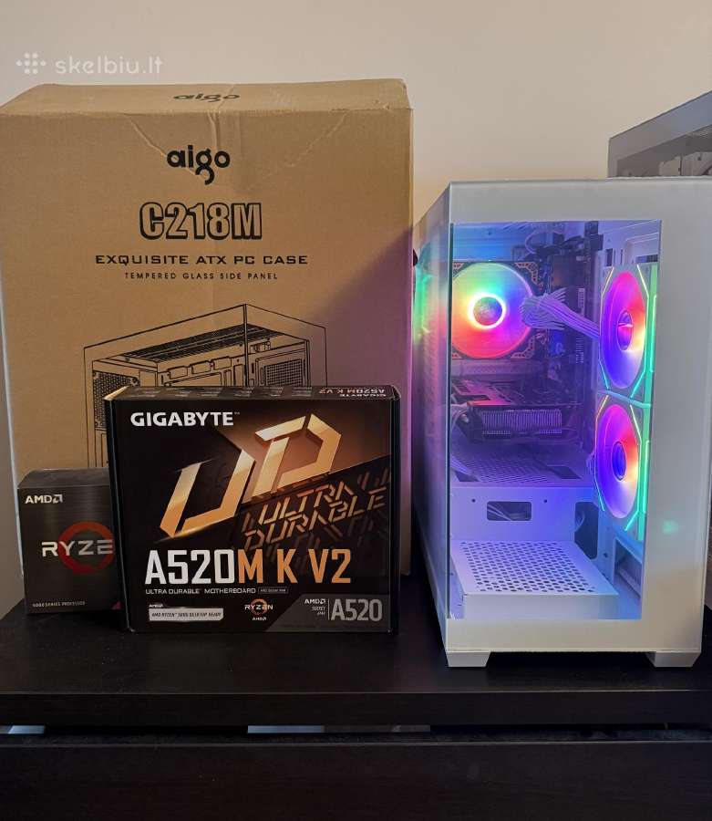 Galingas žaidimų kompiuteris Ryzen, Rx 5700 XT - nuotraukos Nr. 3