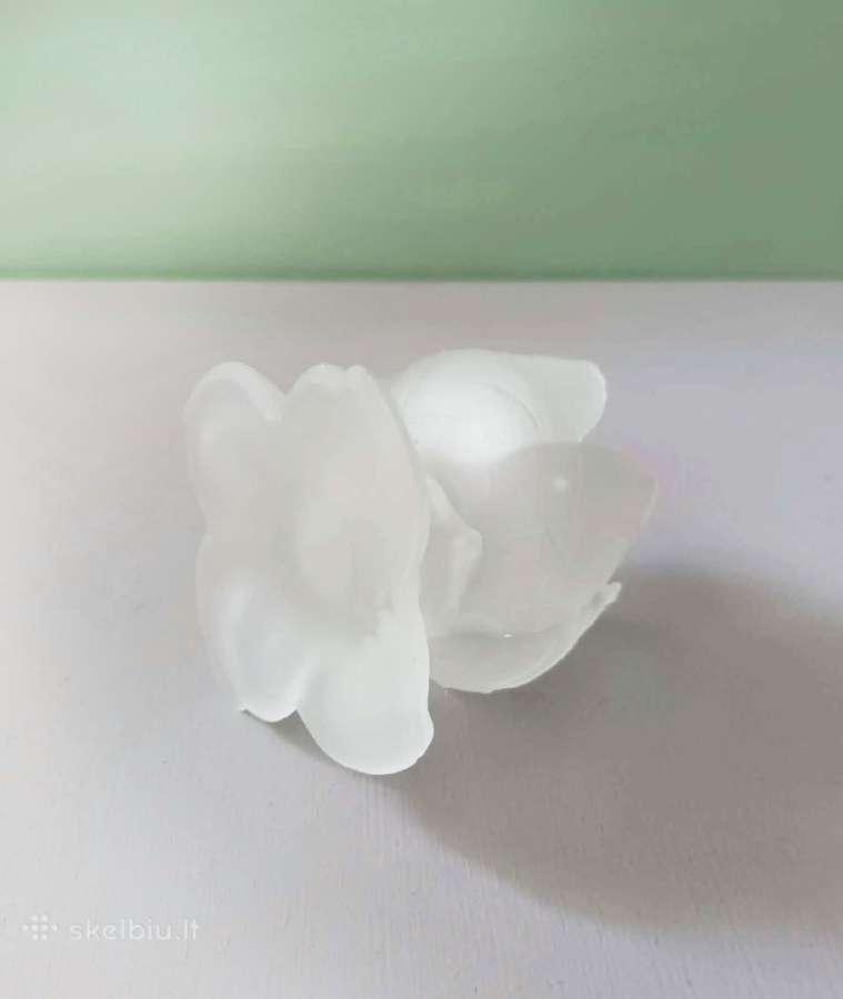 Matinio stiklo žvakidė, 6,5cm aukštis - nuotraukos Nr. 4