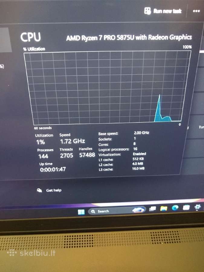 L15 Ryzen 7 Pro 5875u/32/500/touch - nuotraukos Nr. 3