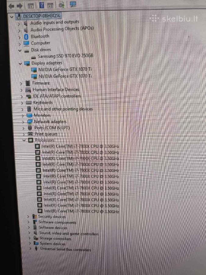 Old High End gamming Pc Gtx 1070 Ti Sli i7-7800x - nuotraukos Nr. 5