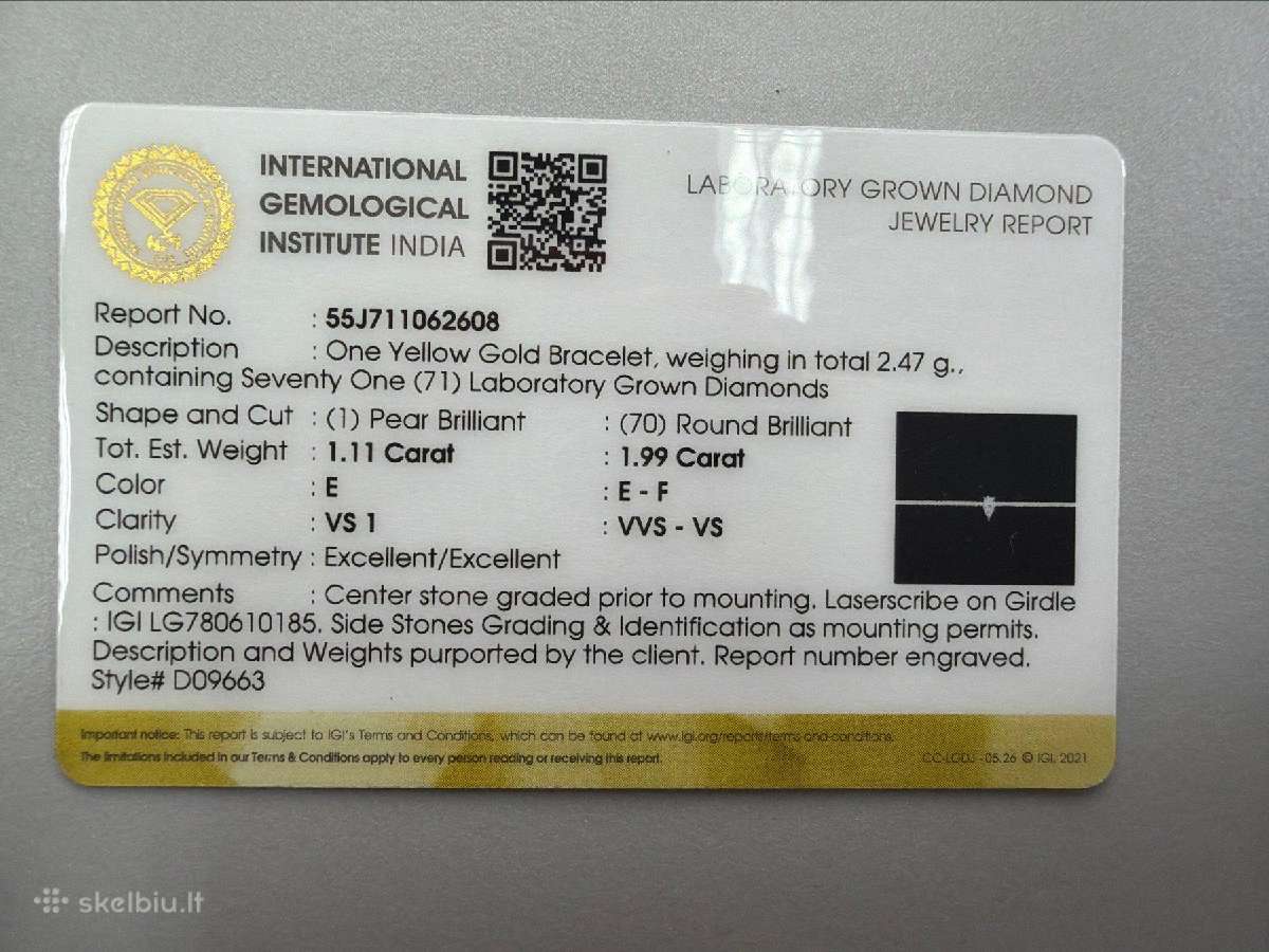 Tennis apyrankės su LG deimantais 30ct,18ct ir kt - nuotraukos Nr. 22