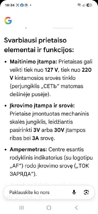 Įkroviklis - nuotraukos Nr. 5