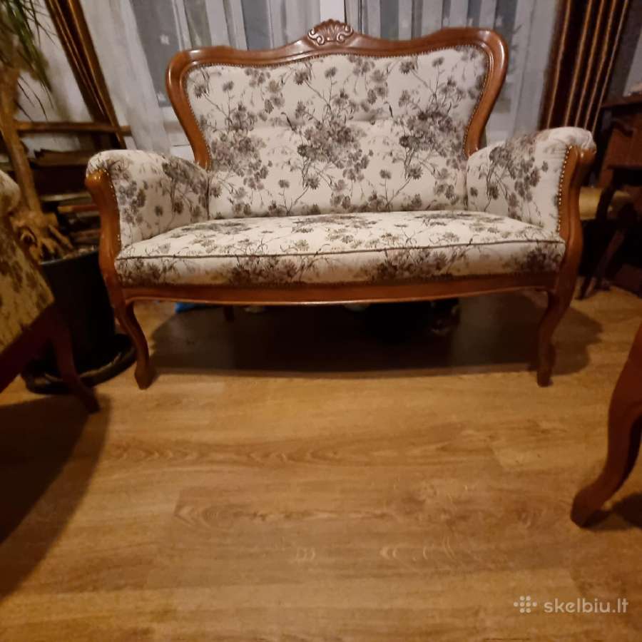 Retro st.,puikaus stovio sėdima sofutė +2 foteliai - nuotraukos Nr. 3