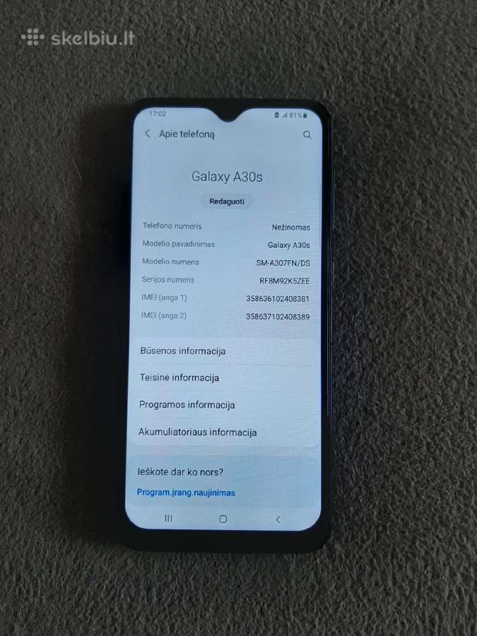 Samsung a30s - nuotraukos Nr. 5
