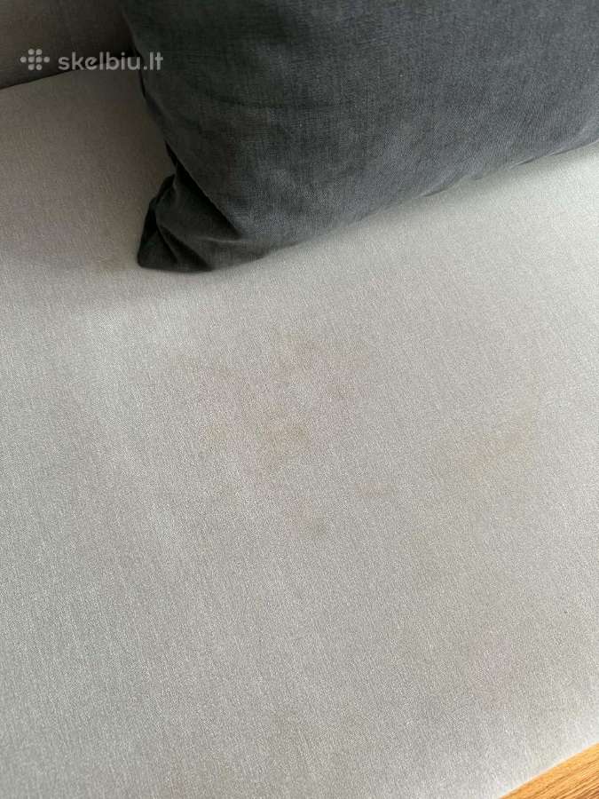 Pilka išskleidžiama sofa-lova - nuotraukos Nr. 5
