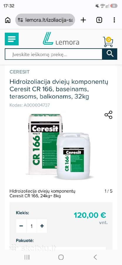Plytelių klijai, hidroizoliacija, siūlių glaistas - nuotraukos Nr. 8