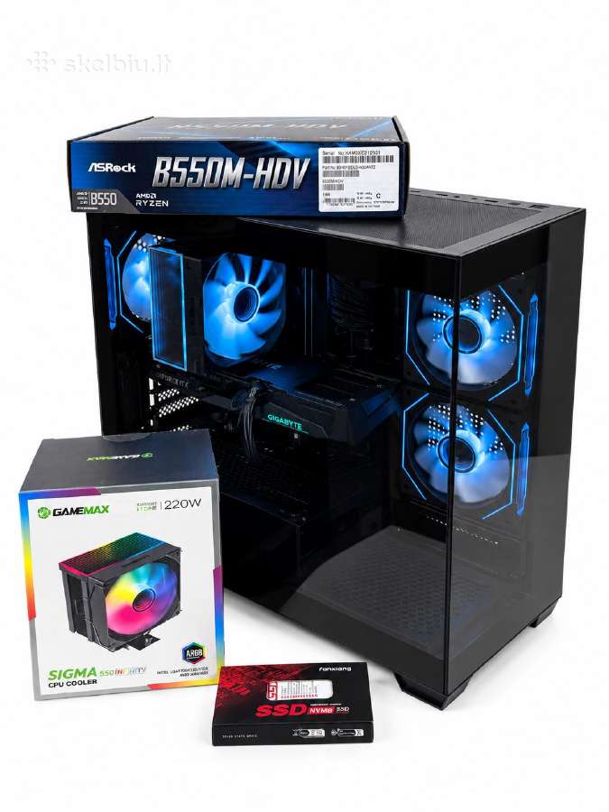 Stacionarus Žaidimų Kompiuteris Rtx 3060ti Ryzen 5 - nuotraukos Nr. 2