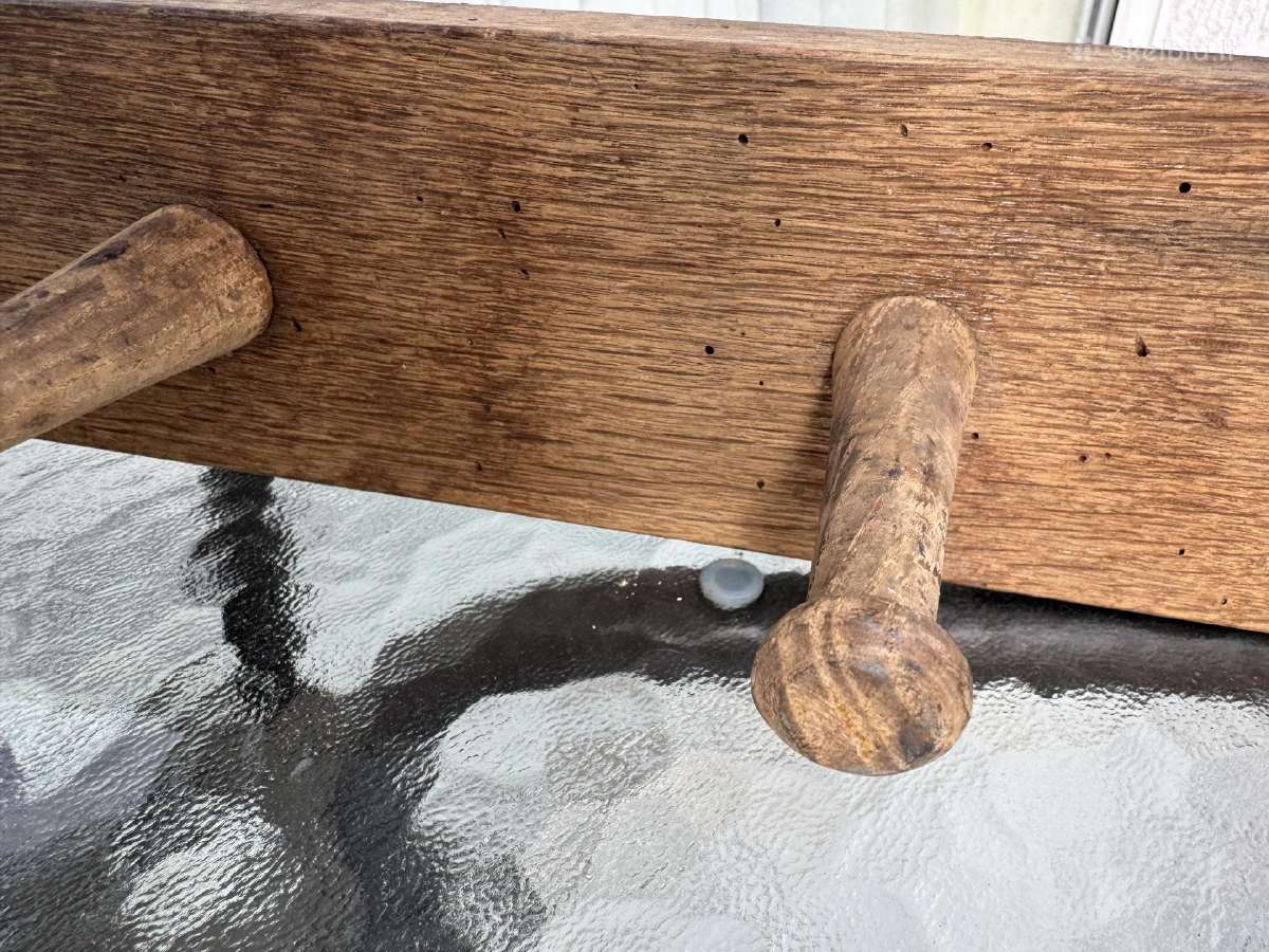 3 vnt.pakabėlių medinė , ąžuolinė ir metalo geros - nuotraukos Nr. 4