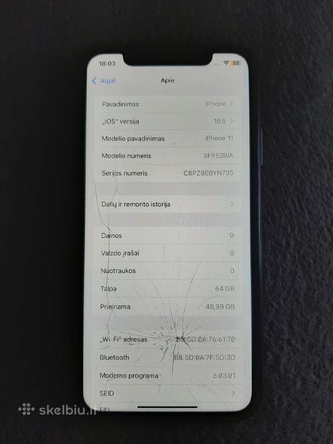 iPhone 11 64gb - nuotraukos Nr. 3