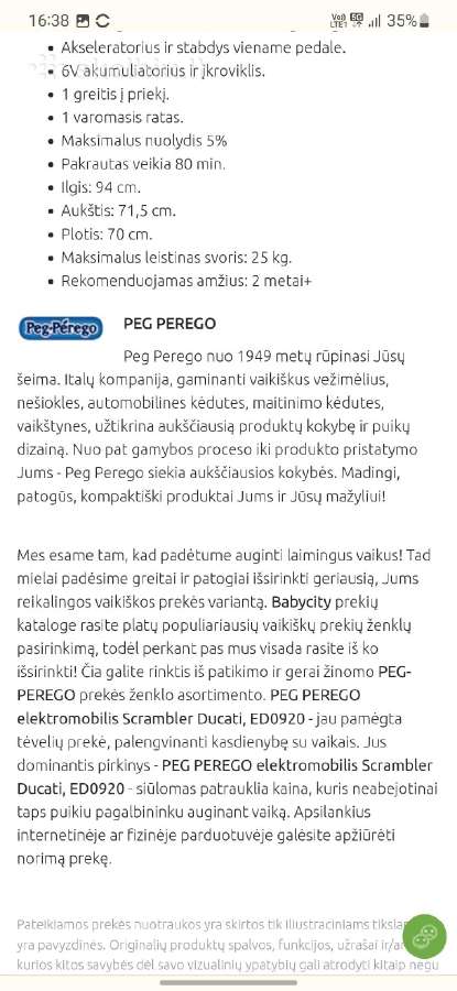 Elektrinus motociklas vaikui - nuotraukos Nr. 3