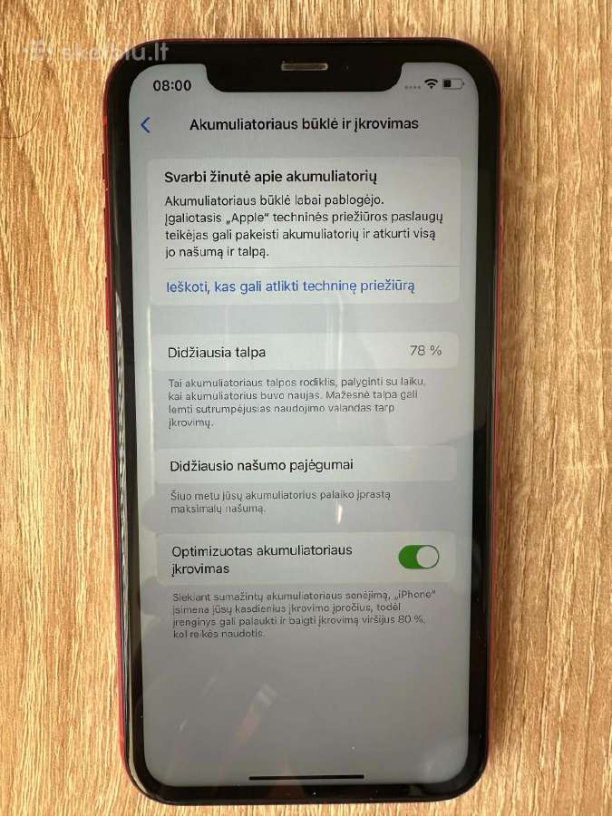 Parduodamas naudotas iPhone Xr 128gb - nuotraukos Nr. 2