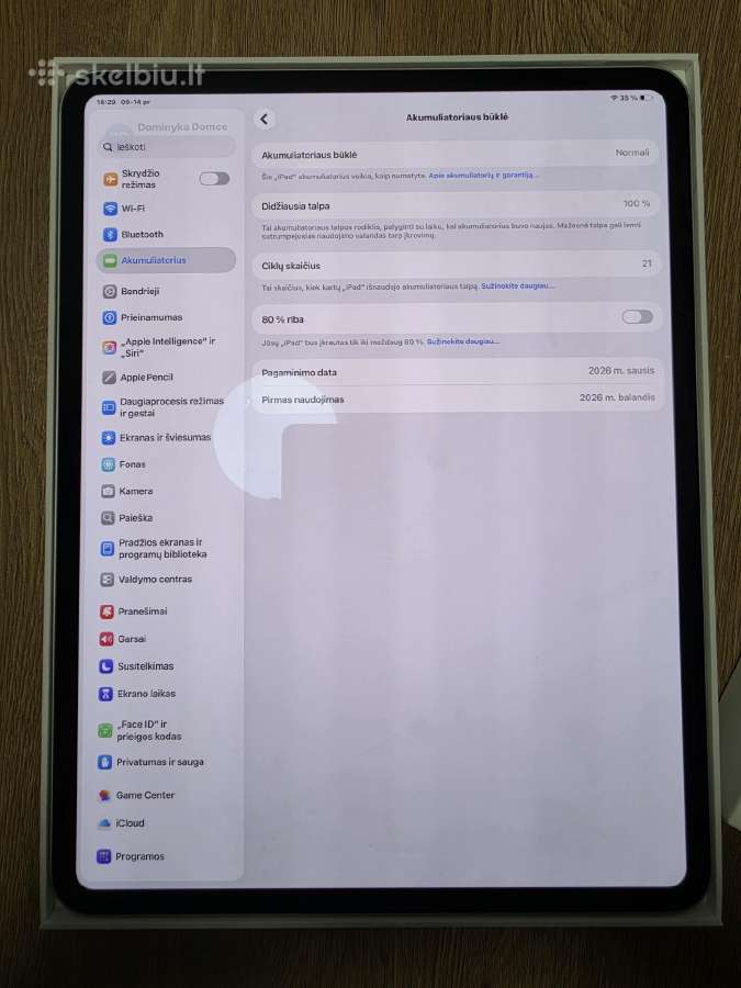 iPad Pro 13-inch (M5) Wi-fi - nuotraukos Nr. 3