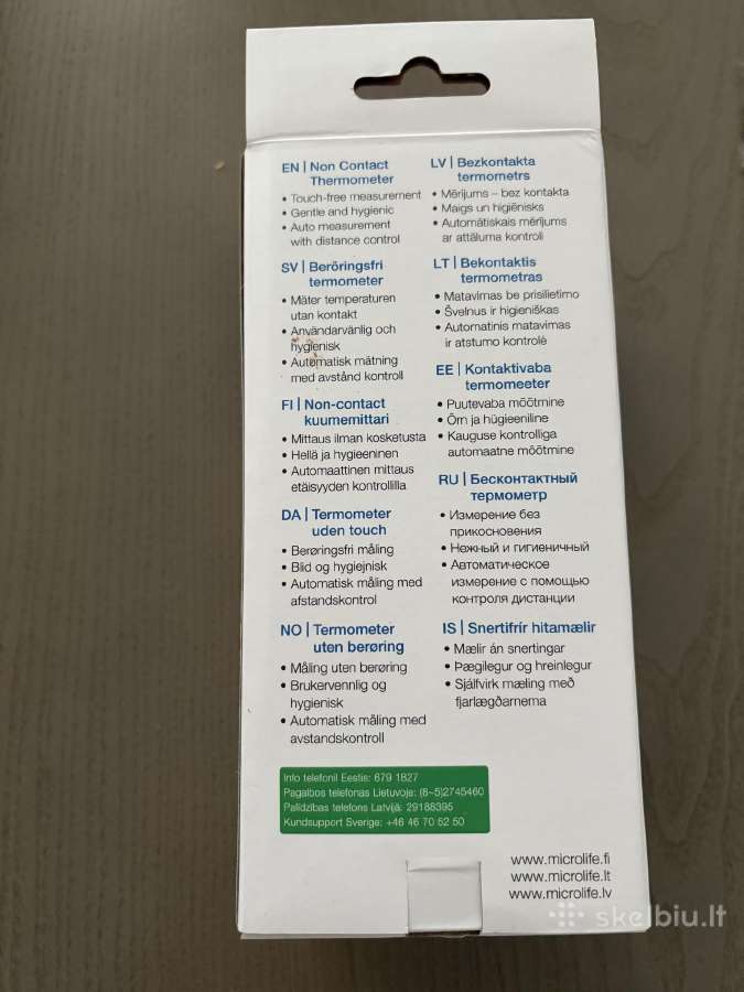 Termometras skaitmeninis bekontaktis Nc200 - nuotraukos Nr. 4