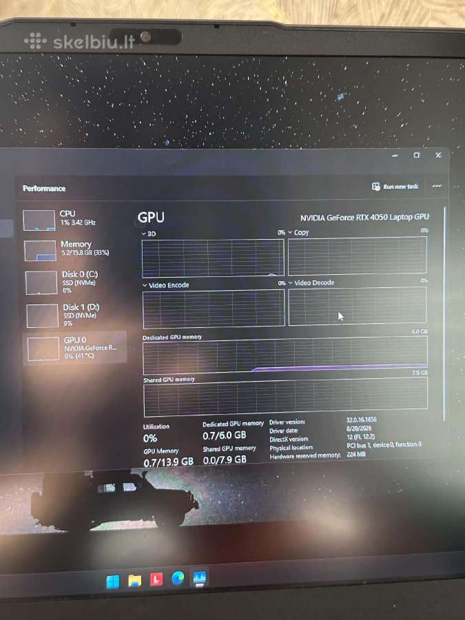 Parduodu naudota Lenovo Loq 15irh8 Gaming Laptop - nuotraukos Nr. 7