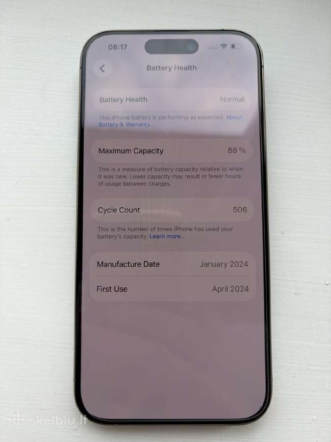 iPhone 15 Pro 128gb Natural Titanium - nuotraukos Nr. 10
