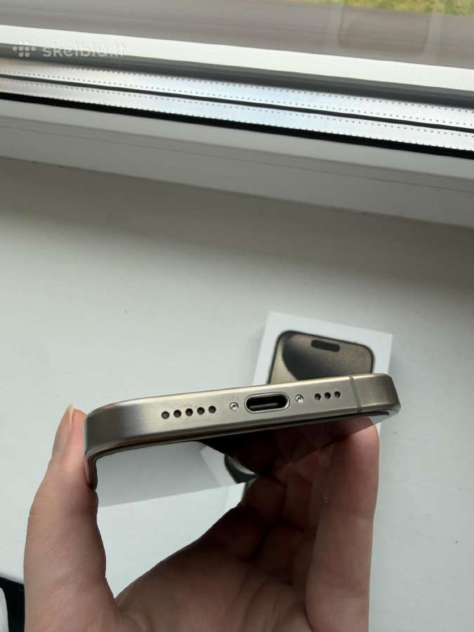 iPhone 15 Pro 128gb Natural Titanium - nuotraukos Nr. 6