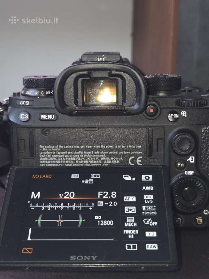 Sony A9 (ilce-9) body , 8521 kadras mechaniniu užr - nuotraukos Nr. 3